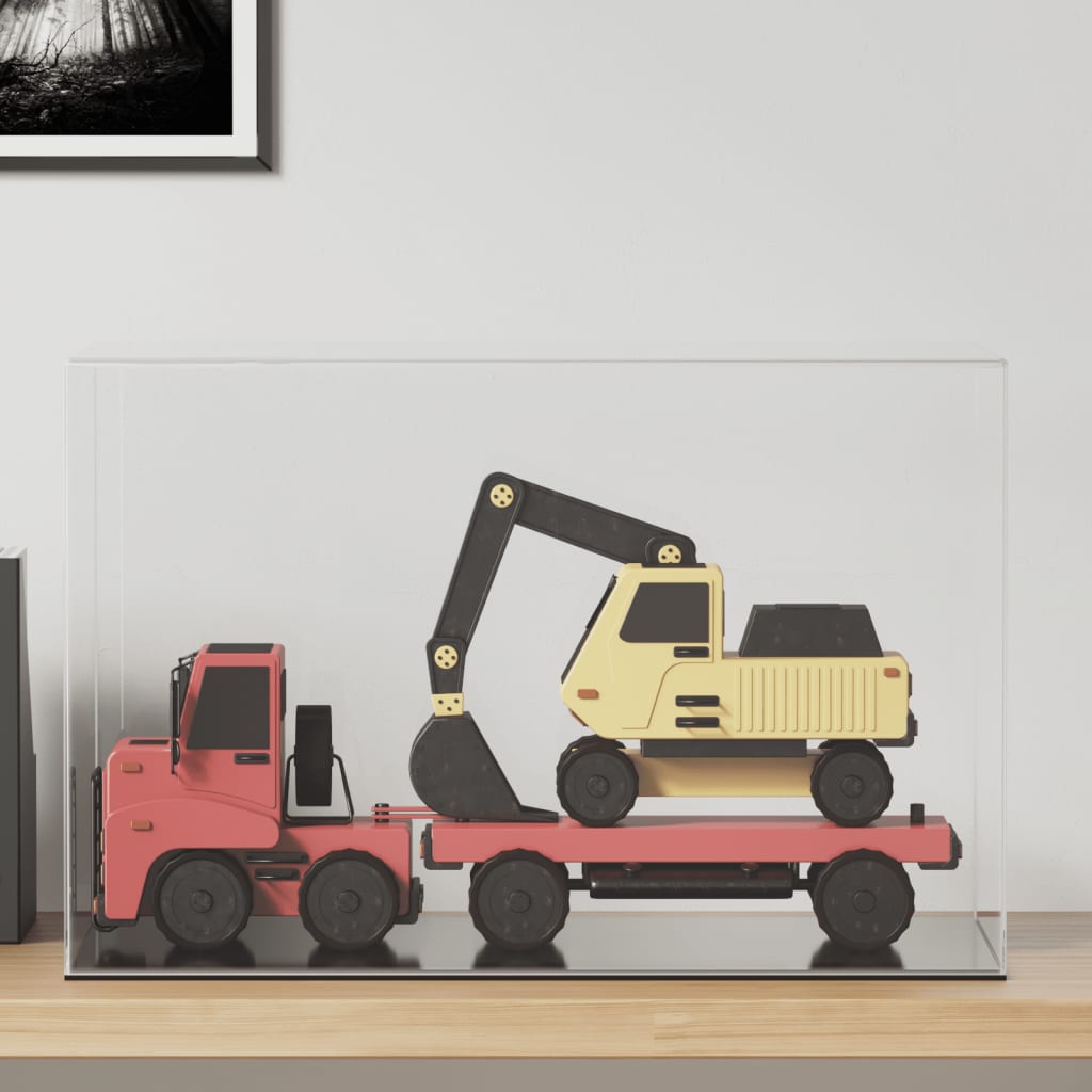 vitriinkast, läbipaistev, 56x36x37 cm, akrüül