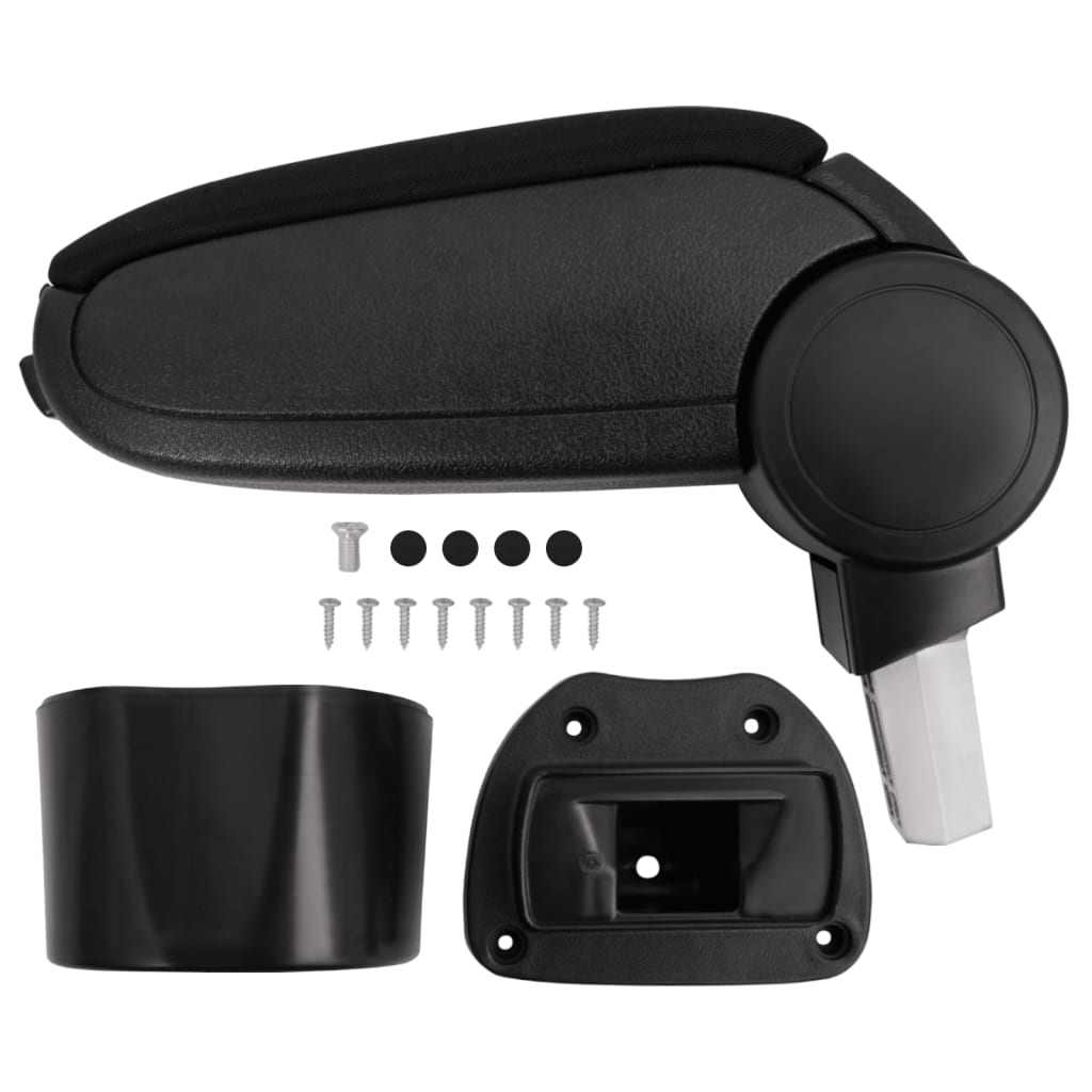 Подлокотник автомобильный, черный, 14,5 x 31,5 x (30-48) см, ABS