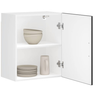 Кухонные навесные шкафы 2 шт Porto, черные, искусственное дерево