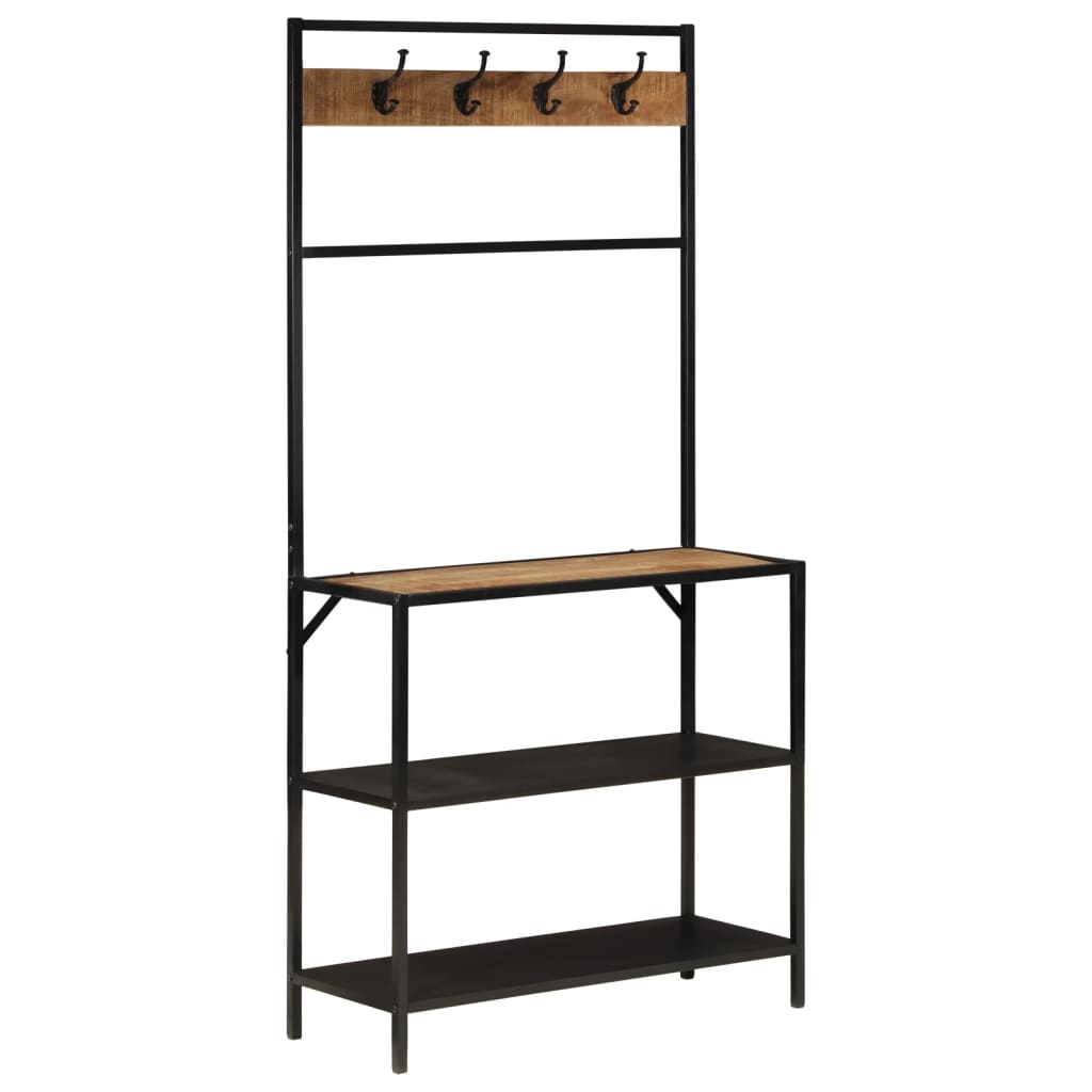 riidenagi, 90 x 35 x 180 cm, mangopuit ja raud