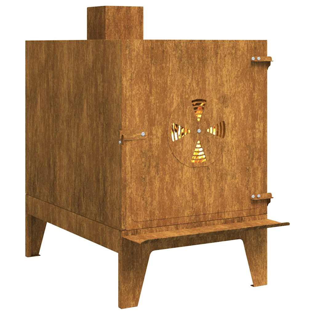 Походная плита 35x50x60 см из кортеновской стали