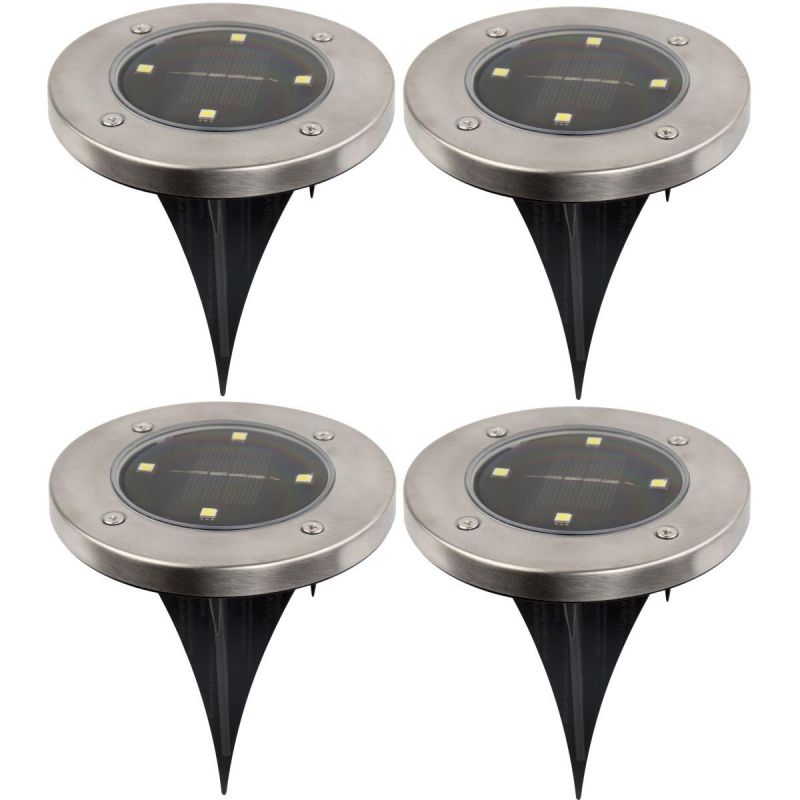 SOLAR LAMP 4 LED SMD FOR DRIVE INTO THE GROUND, SET OF 4 PCS
