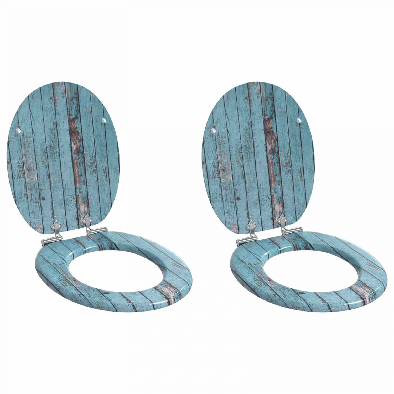 Tualettsari 2 pcs Sinine 43,8 x 37,8 cm MDF plaat