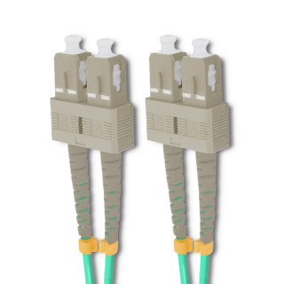Qoltec Patchcord fiber optic SC/UPC - SC/UPC | Multimode | 50/125 | OM4 | Duplex | 2m