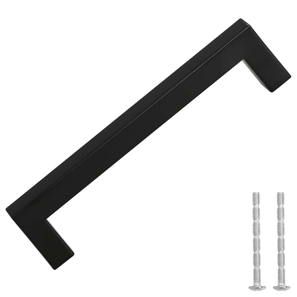 kapi käepidemed 10 tk, must, 128 mm, roostevaba teras