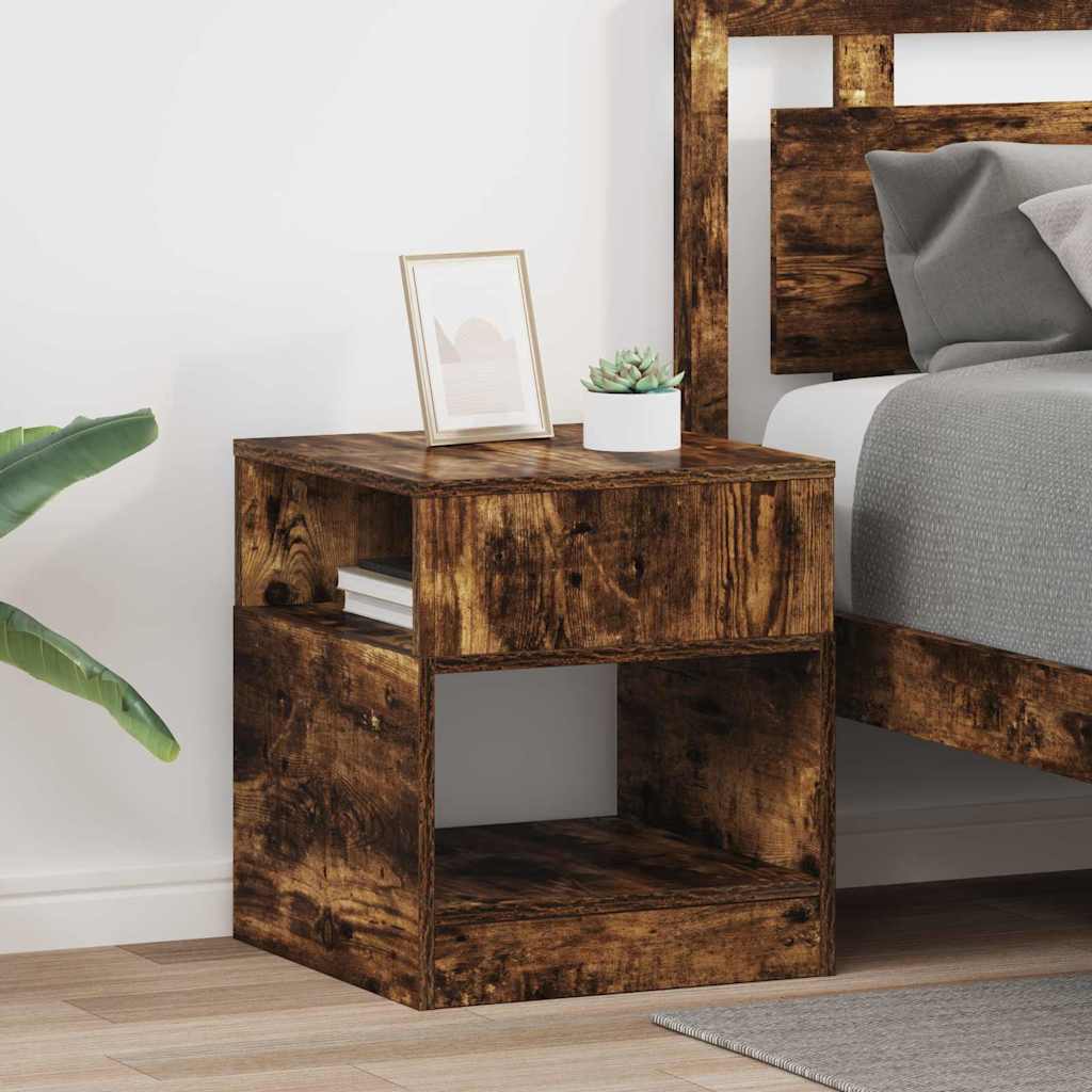 Otsalaud 2 pcs Suitsetatud tamm 40,5 x 40 x 45 cm Tehispuit