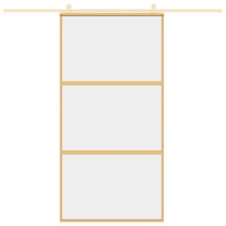 liuguks, kuldne, 102,5x205 cm, läbipaistev ESG-klaas/alumiinium