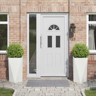 Taimekast 2 pcs Valge 40 x 40 x 75 cm Teras