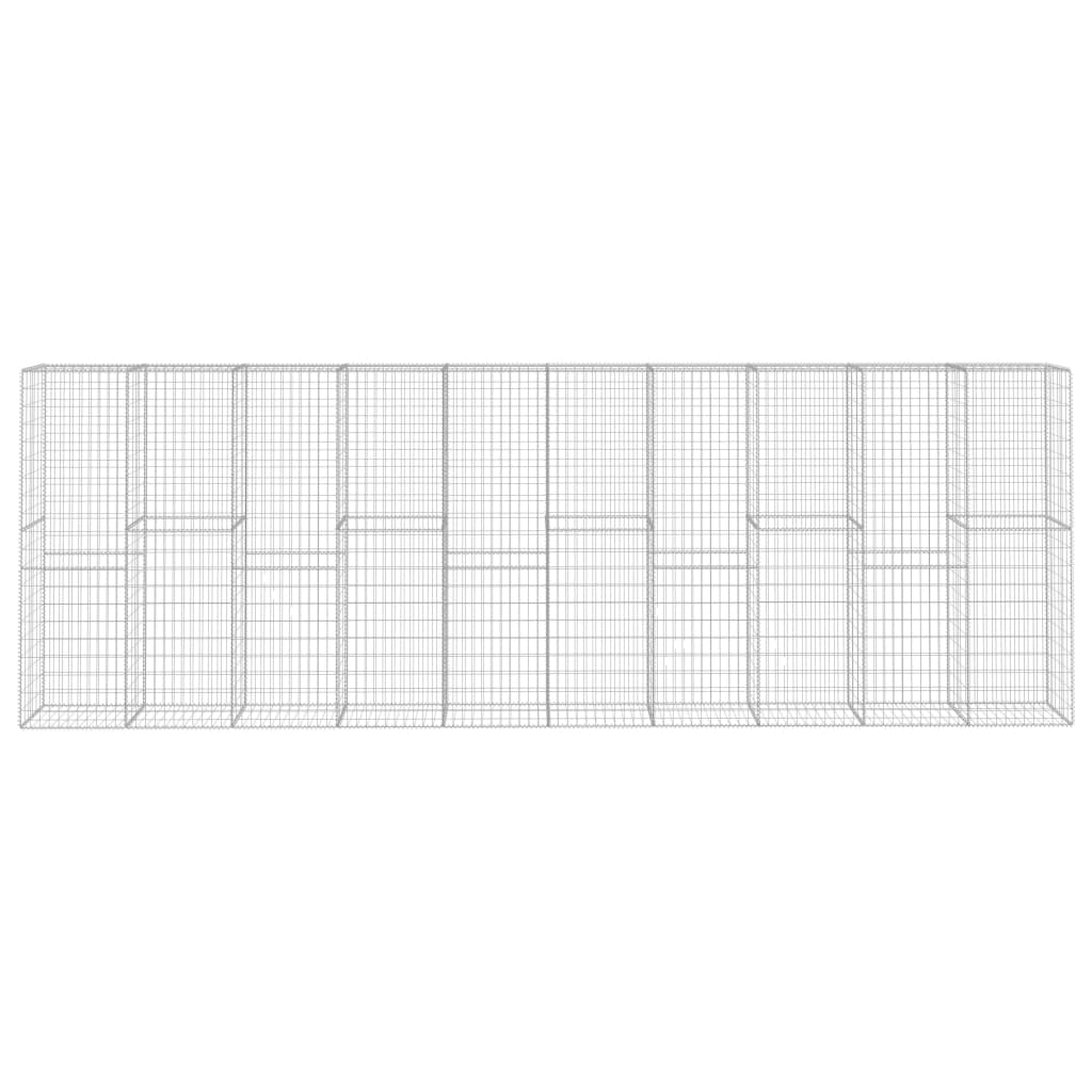 gabioonsein kattega, tsingitud teras, 600 x 50 x 200 cm