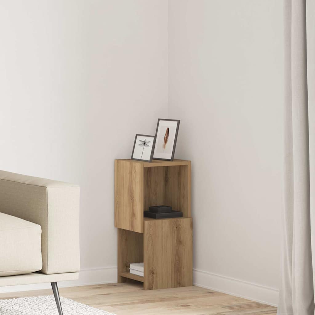 Nurgakapp Valge 25,5x25x55cm Tehispuit