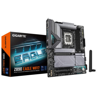 Mainboard|GIGABYTE|Intel Z890|LGA1851|ATX|Memory DDR5|Memory slots 4|2xPCI-Express 4.0 4x|1xPCI-Express 5.0 16x|4xM.2|1xDisplayPort|4xUSB 2.0|5xUSB 3.2|1xUSB-C|1xRJ45|3xAudio port|Z890EAGLEWIFI7