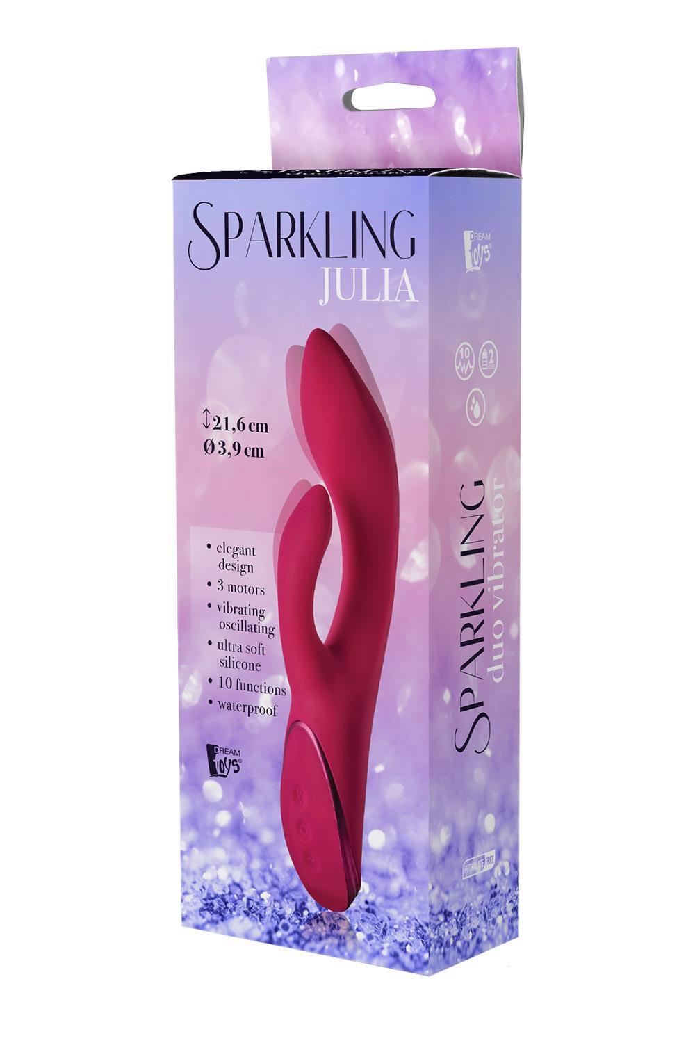 Вибратор Duo с осцилляцией Sparkling Julia
