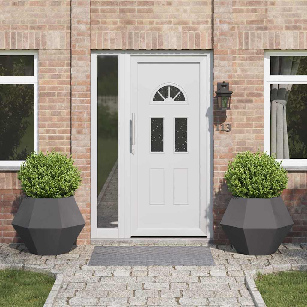 Taimekast 2 pcs Must 75 x 75 x 60 cm Teras