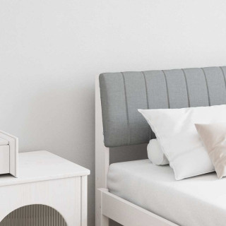 Polsterdatud voodiots Helehall 180 cm Tahke mänd