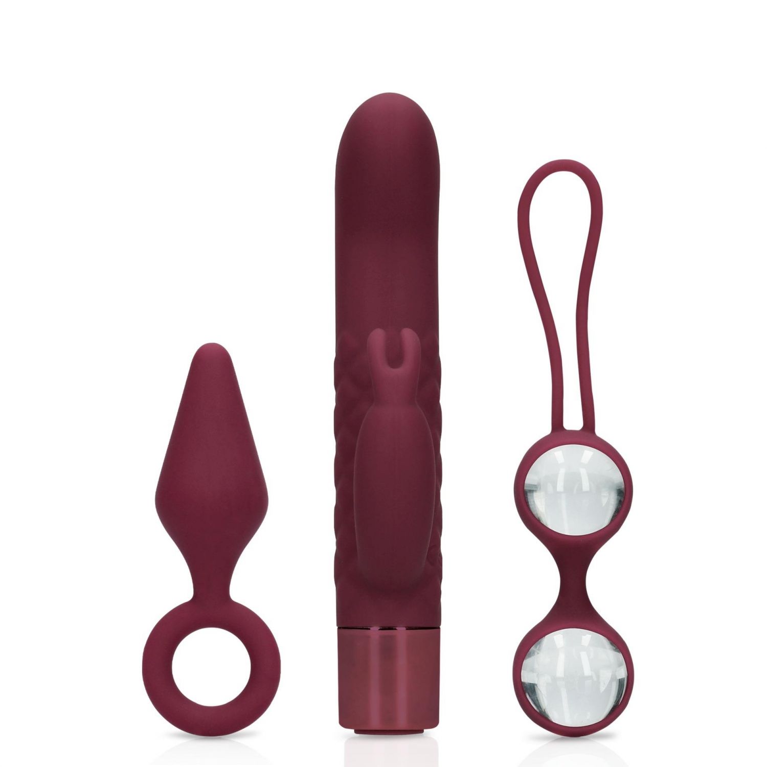 Набор интимных игрушек (S)explore Toy Kit for Her - Dark Cherry