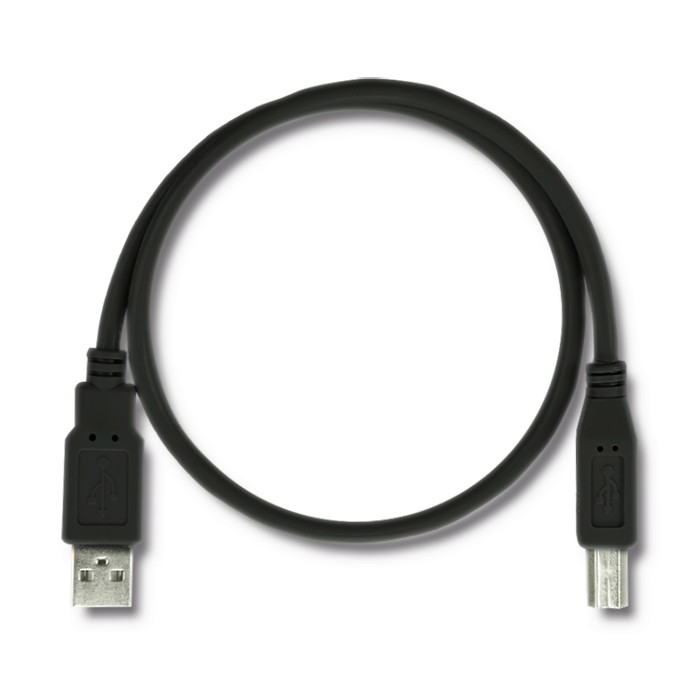 Qoltec USB 2.0 cable A male | B male | 0.5m