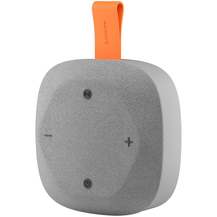 Портативная колонка CANYON HEXAGON 10 TWS 8W IPX5 Серая/Оранжевая