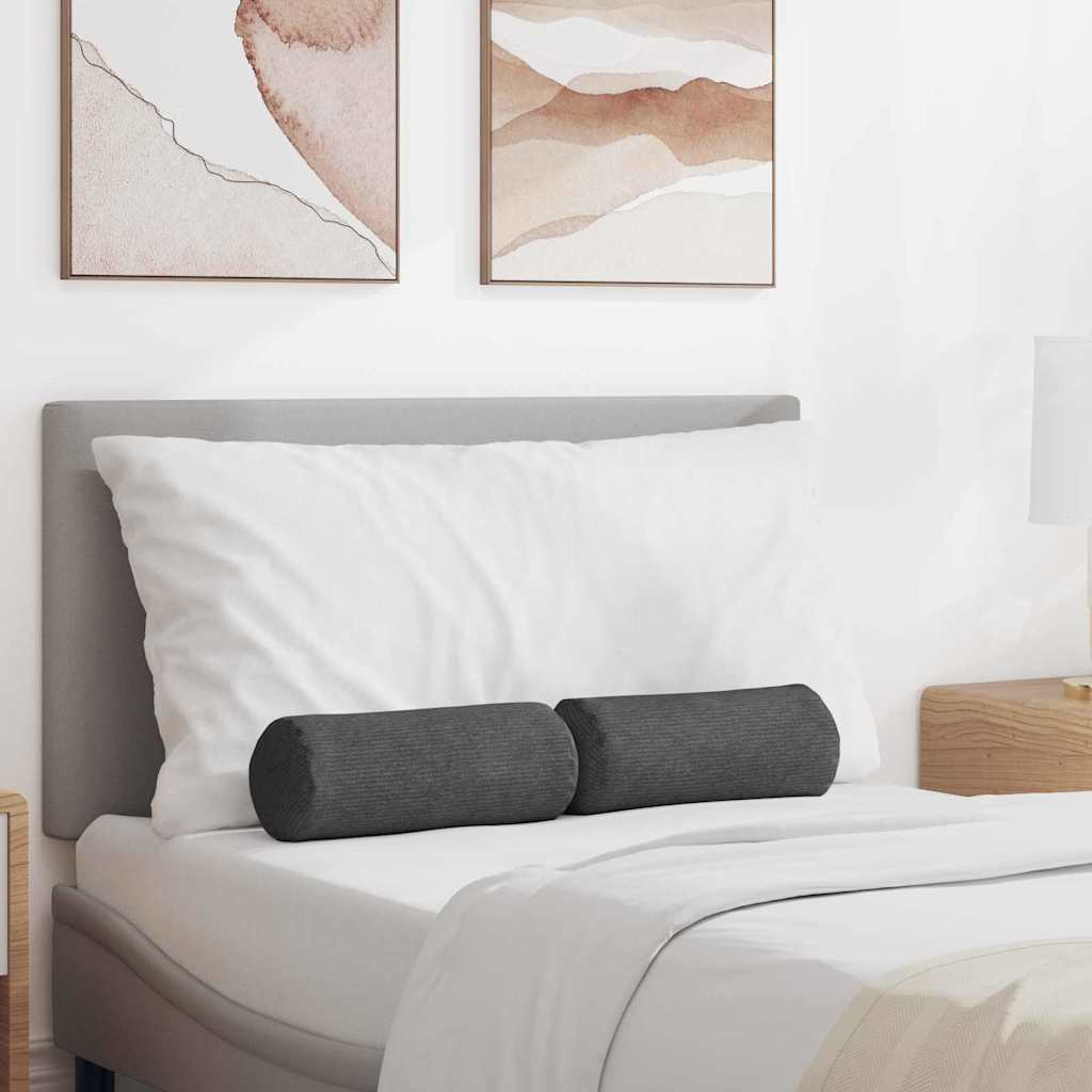 Padjad 2 pcs Tumehall Ø 15 x 40 cm Korter kangas