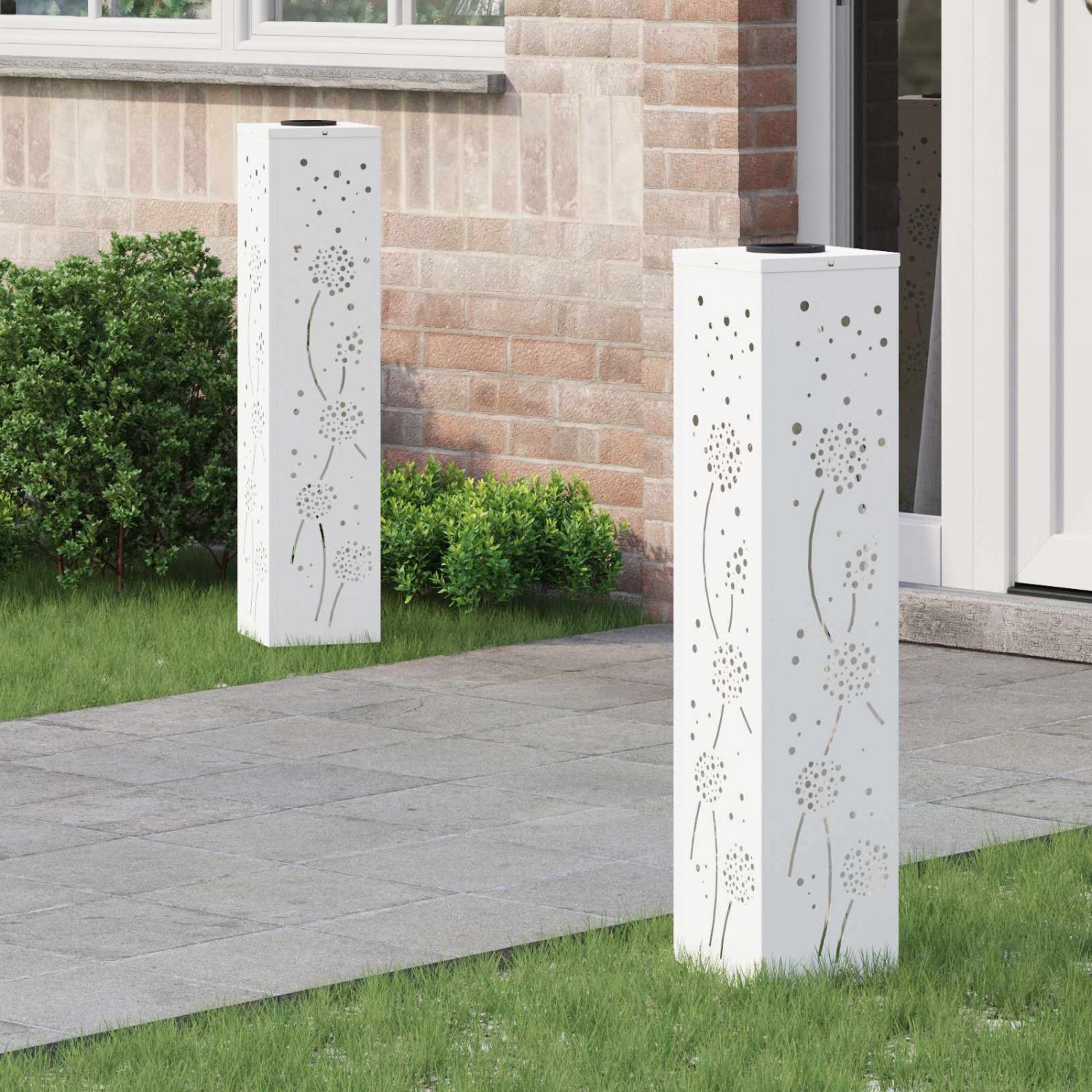 Päikese LED käigutee tuli 2 pcs Valge Külmvaltsitud teras