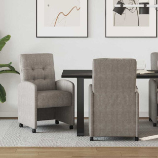 Söögitoa Toolid ratastega 2 pcs Hall 57 x 67 x 98 cm Kunstnahk