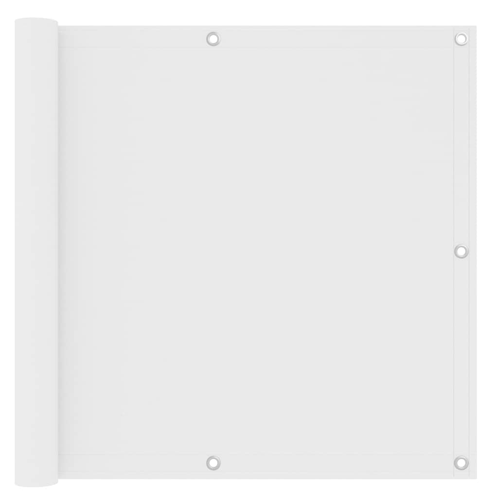 rõdusirm, valge, 90 x 400 cm, oxford-kangas