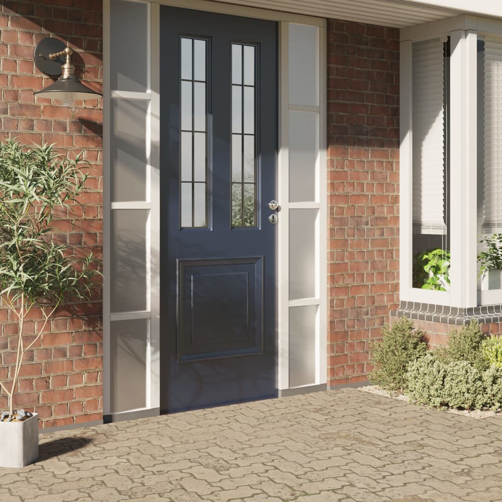 aknakiled, jäätunud, valge, PVC