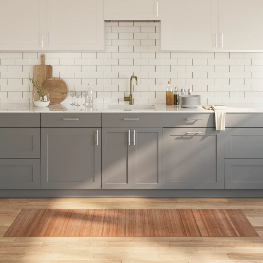 vaip, ristkülikukujuline, naturaalne, 60 x 200 cm, bambus