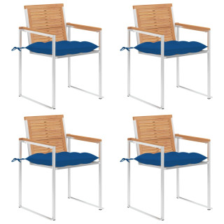 aiatoolid patjadega, 4 tk, tiikpuu