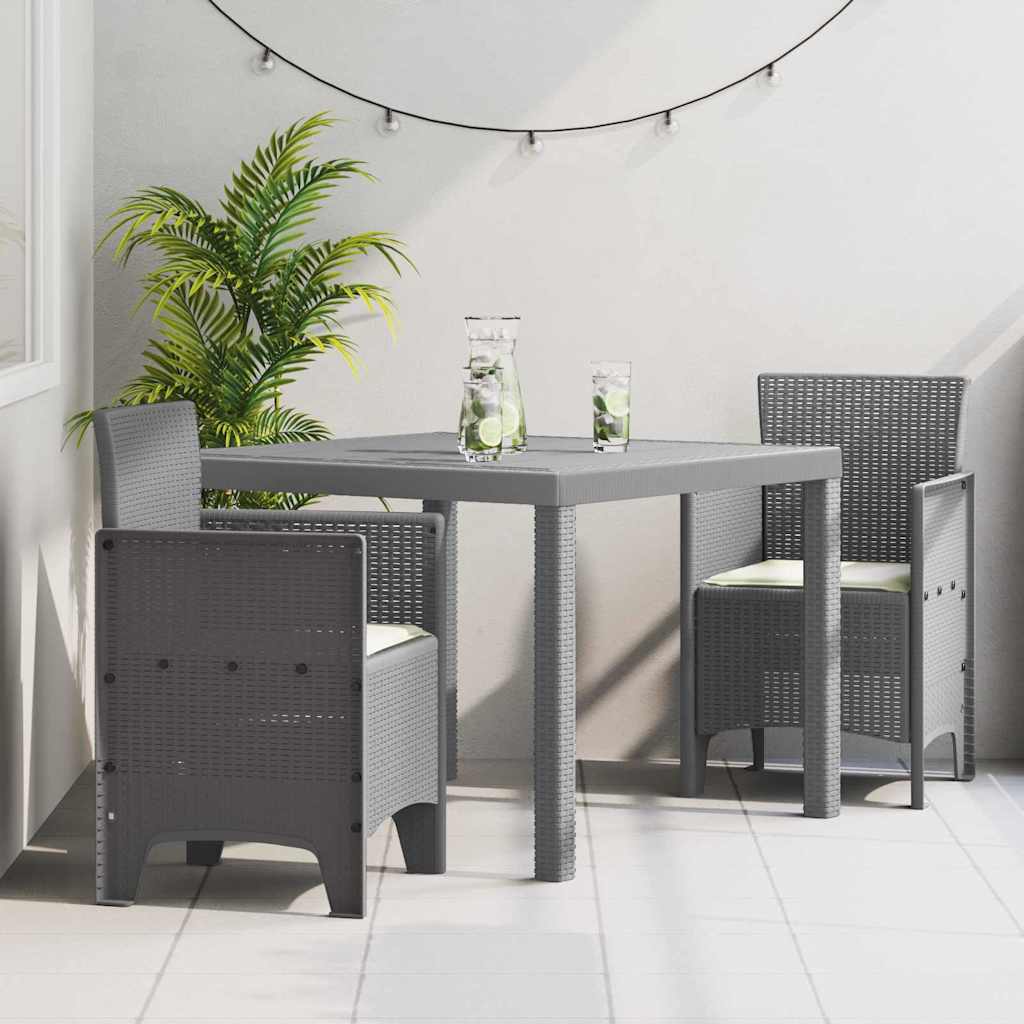 Aia söögilaudade komplekt 3 pcs Helehall Polt rattan