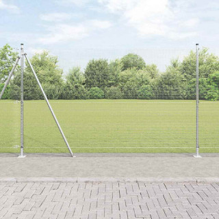 Aed koos postidega Hõbedane 1.4 x 25 m Teras