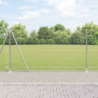Aed koos postidega Hõbedane 1.2 x 25 m Teras