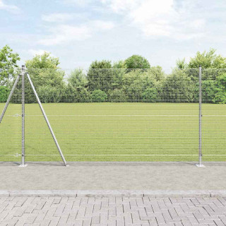 Aed koos postidega Hõbedane 1.2 x 25 m Teras