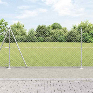 Ahela link aed postidega Hõbedane 1.2 x 25 m Teras