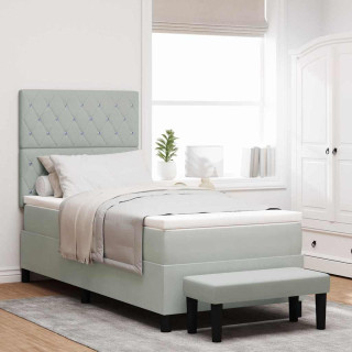 Karbi vedrumadrats madratsiga peaga Helehall 100 x 200 cm Samet