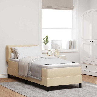 Vedruvoodi madratsiga madratsiga peaga cream 80 x 200 cm kangas