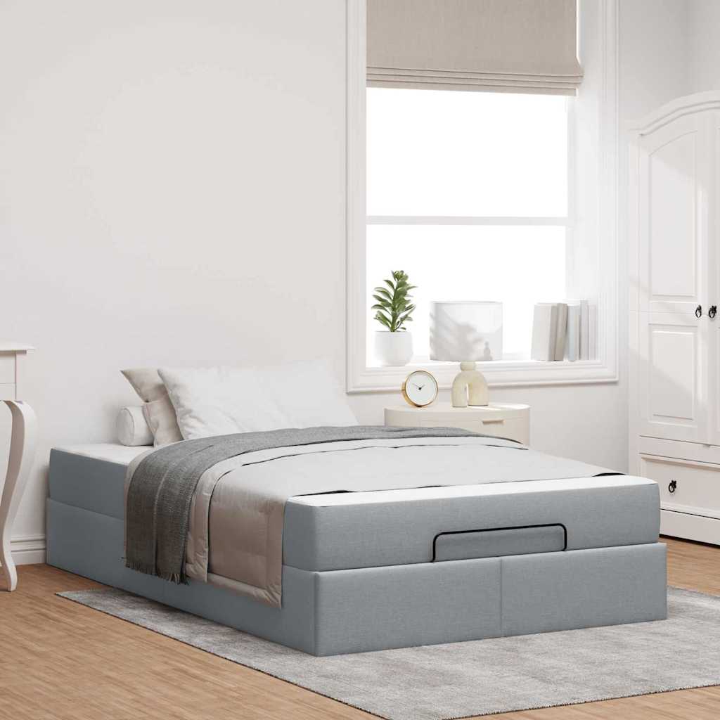 Voodi raam madratsiga Helehall 120 x 200 cm kangas