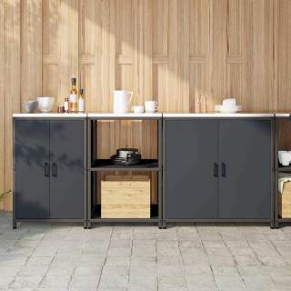 Köögimööbli Komplekt 3 osa Antratsiit 210 x 50 x 92 cm