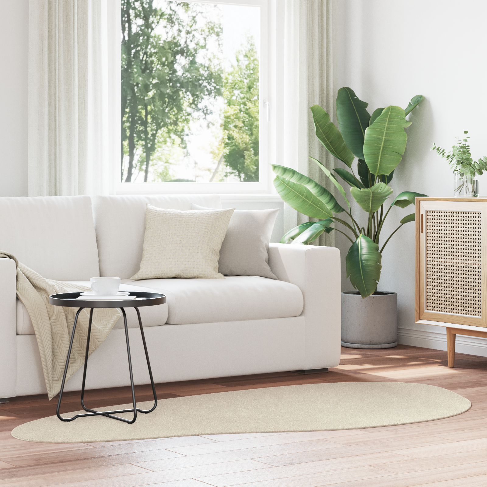 Vaip Beež 100 x 200 cm Tekstiil