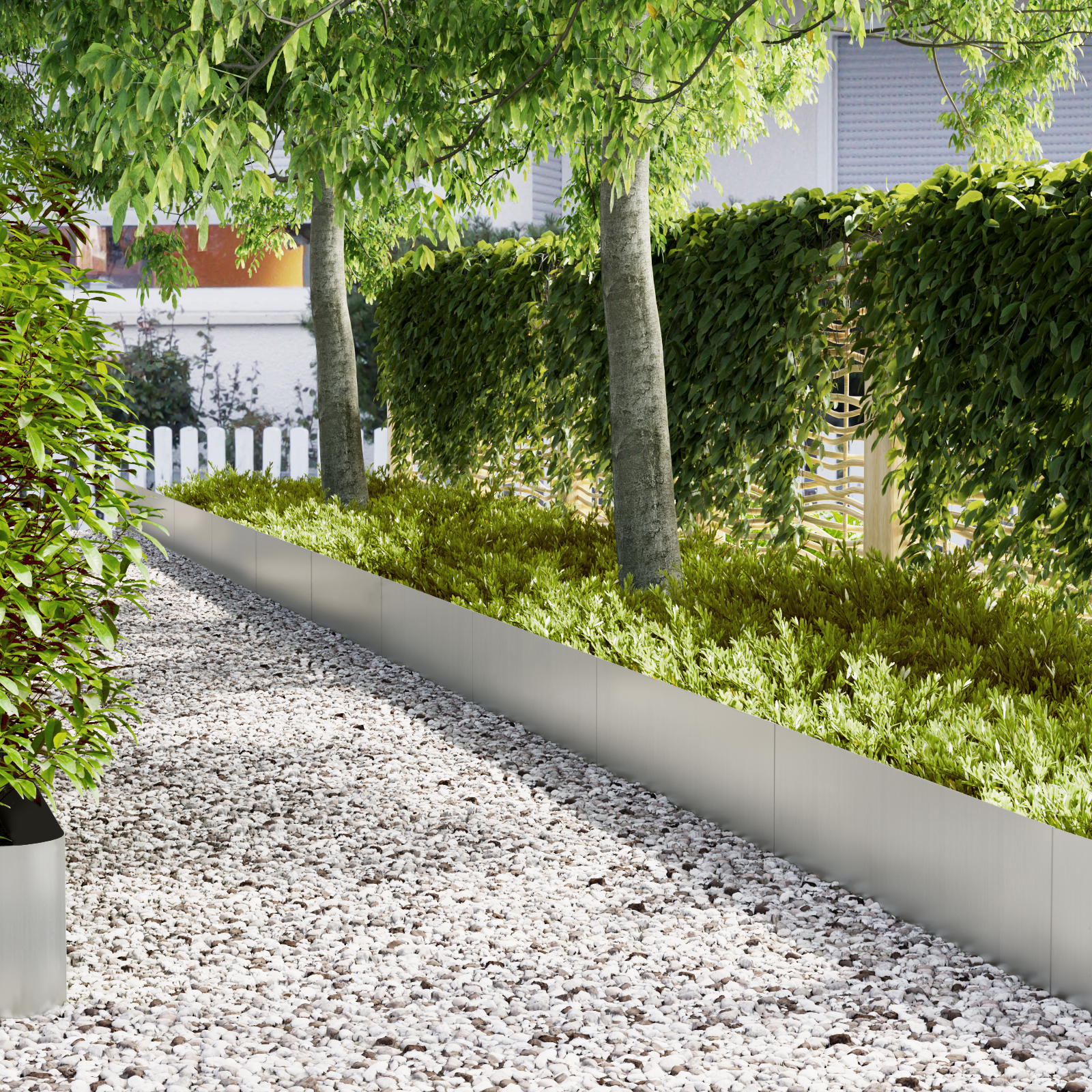 Aia äärekivid 10 tk 100x0.5x30 cm Tsinkkattega Teras