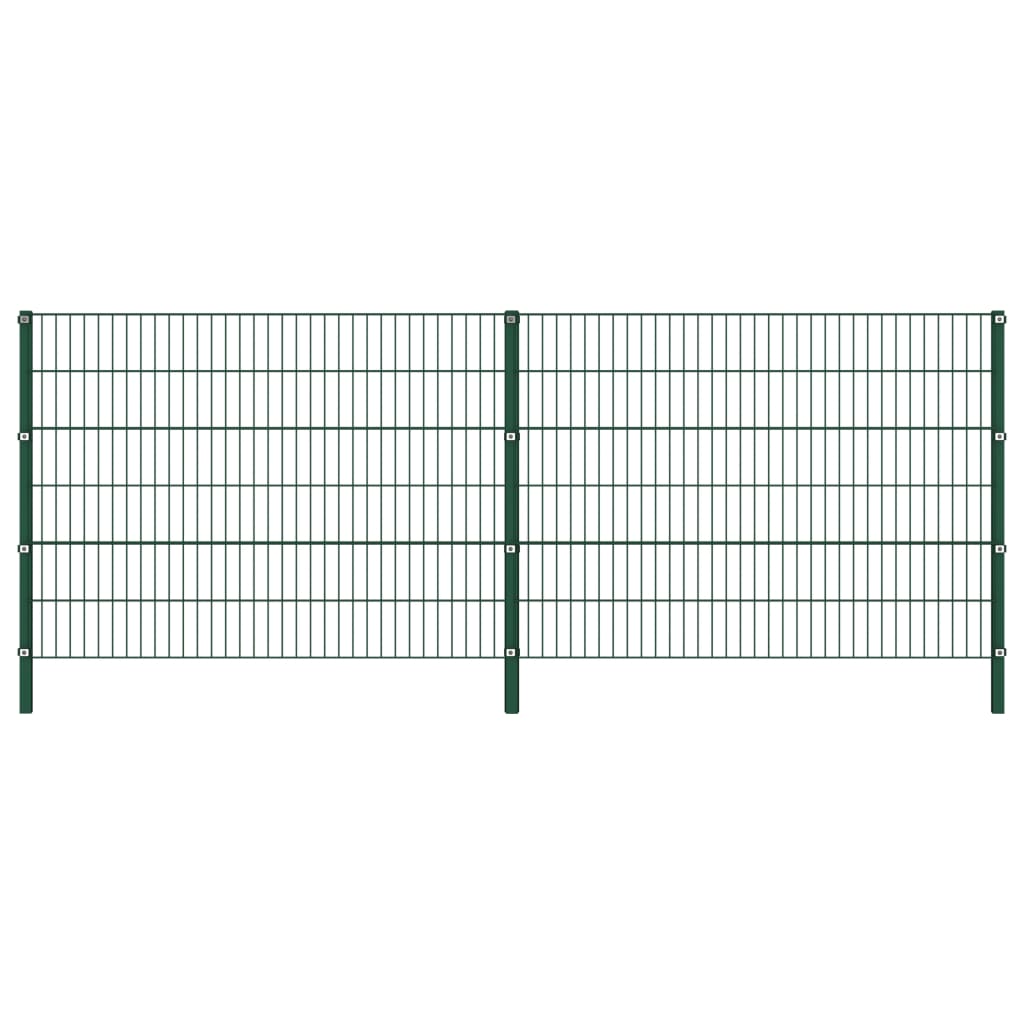 aiapaneel postidega, raud, 349 x 120 cm, roheline