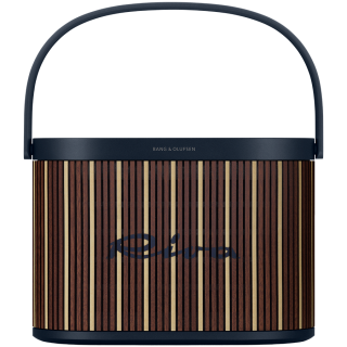 Beosound A5 Speaker Riva Edt (Cover Mahogany Maple/Handle Navy Blue)