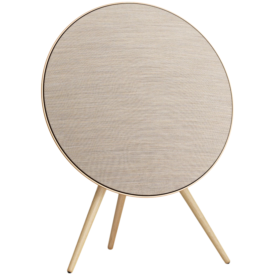 Акустическая система Beosound A9 5th Gen Gold Tone (Back Sand/Cover Golden/Legs White Oak)