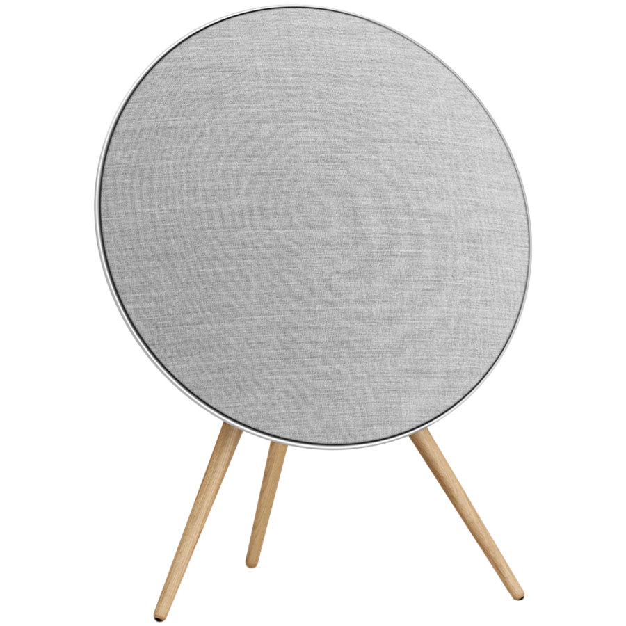 Акустическая система Beosound A9 5th Gen Natural Alu (Задняя панель Grey Mist/Ткань Kvadrat Light Grey/Ножки Oak)