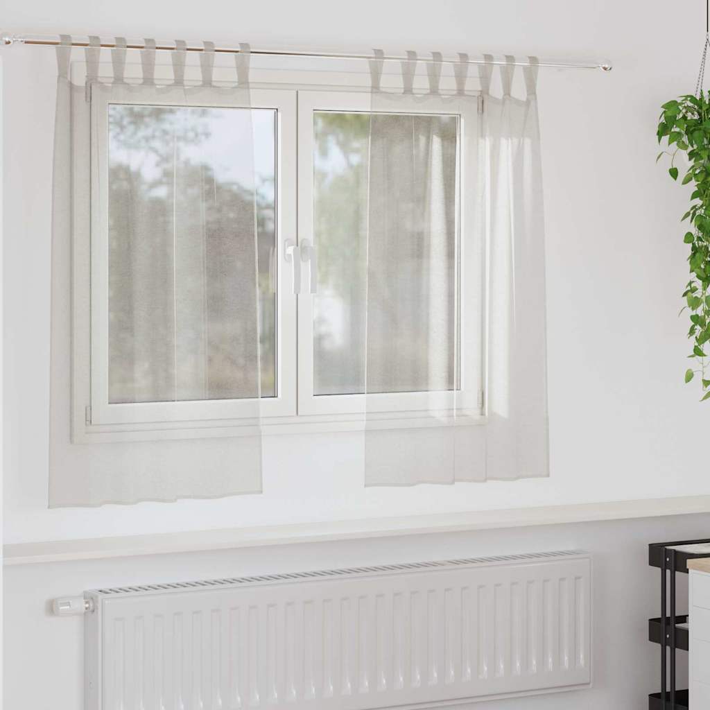 Kardinaid kardinatega 2 pcs cream 140x140cm Polüester