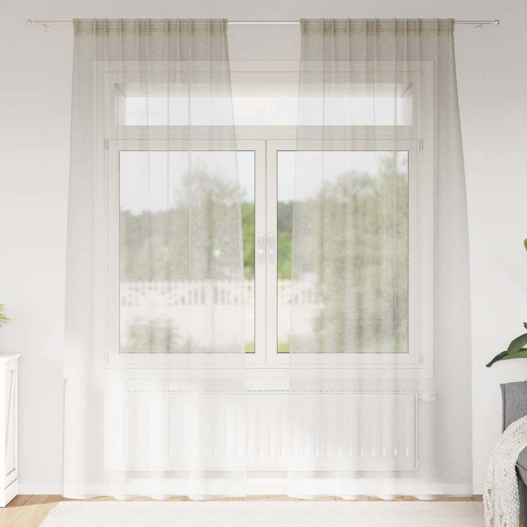 Kardinaid kardinatega 2 pcs cream 140x175cm Polüester