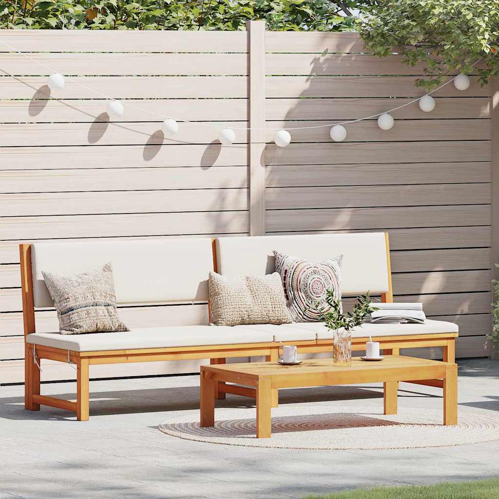 Lamamistool padjaga 1-isik Pruun 200 x 57 x 75cm Akaatsiapuit