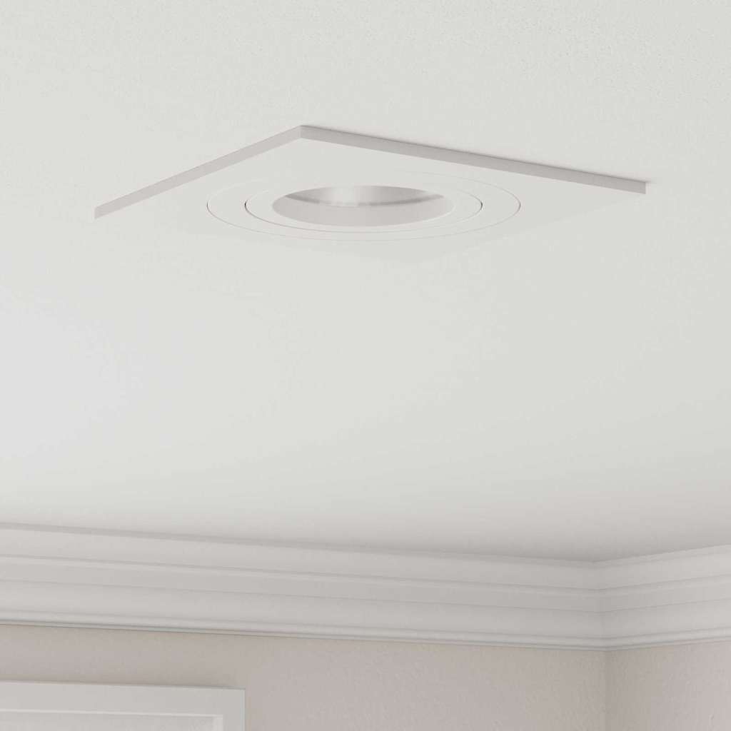 Spotlightid prožektoritega 12 pcs Valge 9 x 9 x cm Alumiinium