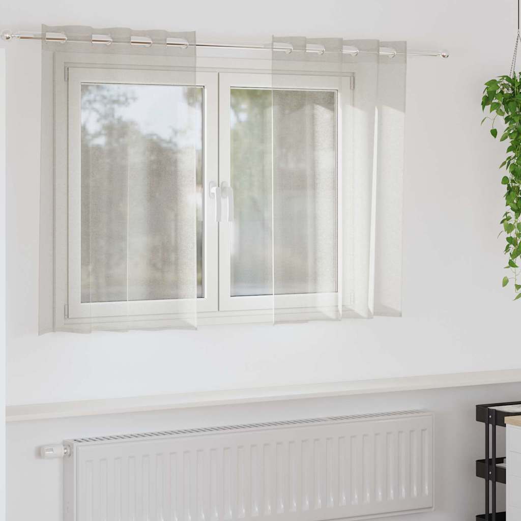 Kardinaid kardinatega 2 pcs cream 140x140cm Polüester