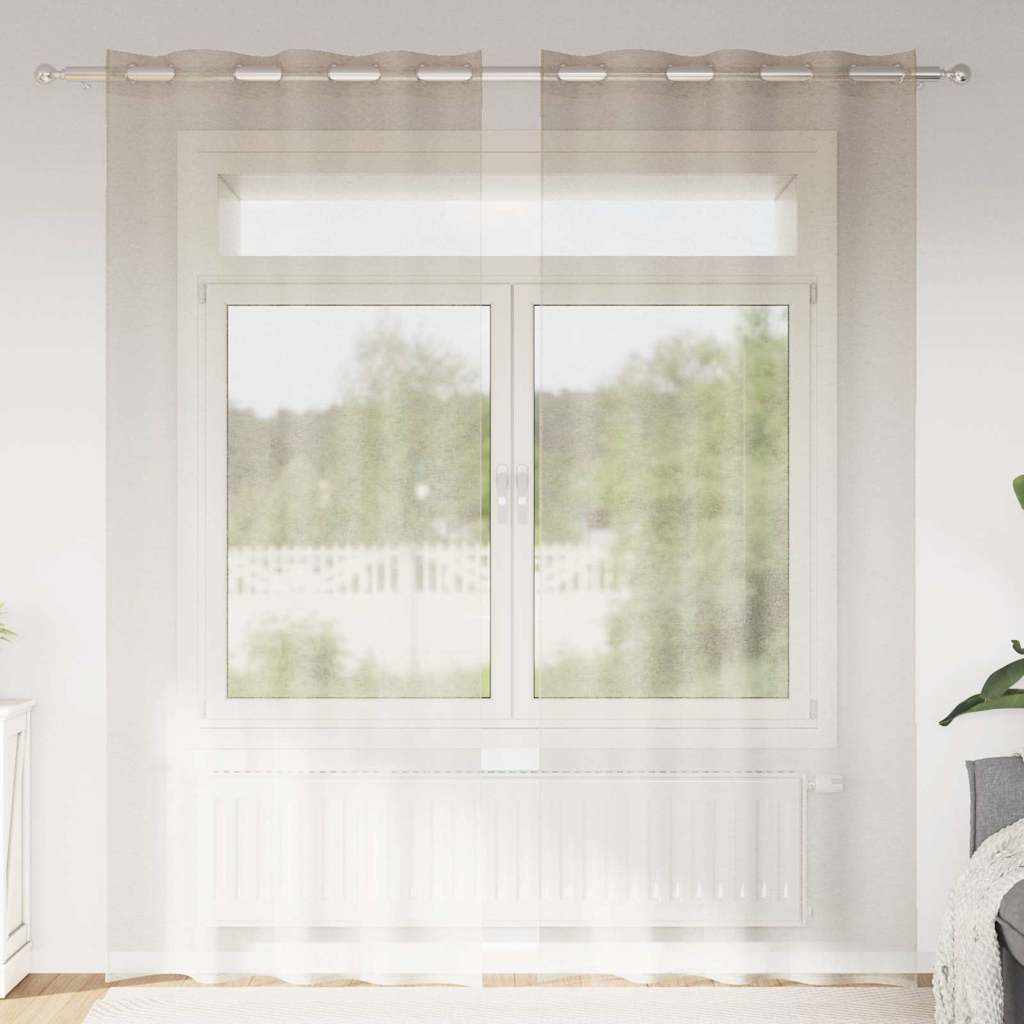 Kardinaid kardinatega 2 pcs Liivakarva 140x175cm Polüester