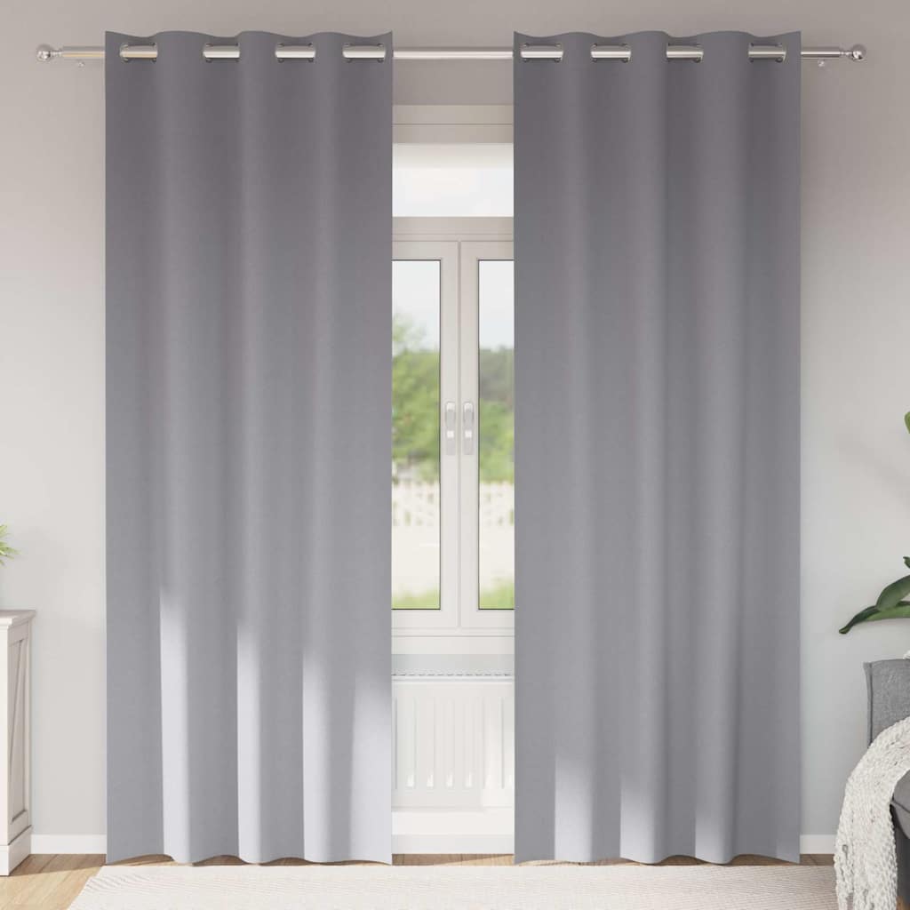 Kardinaid kardinatega 2 pcs Helehall 225x140cm Polüester